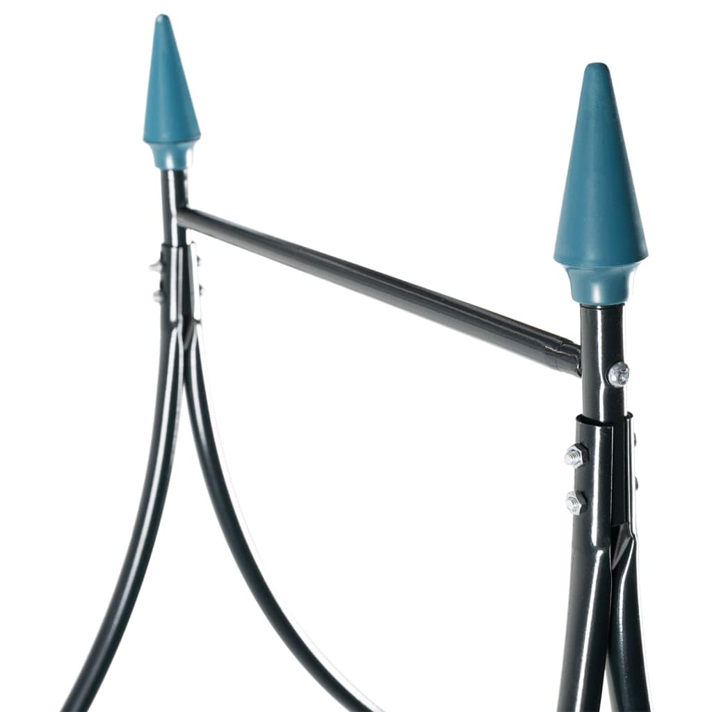 Arco per rose verde scuro, 142 x 37 x 275 cm, in ferro