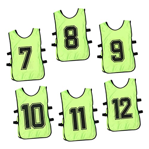 Toddmomy 6pcs Children’s Jersey Football Jersey Kids Sleeveless Jersey Team Practice Vest Basketball Apparel