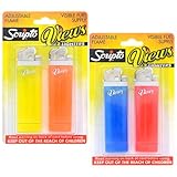 Scripto Views Adjustable Lighters 4-Pack
