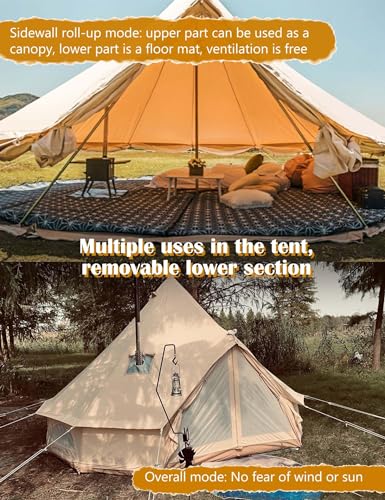 Tienda Bell Tent Yurt con Estufa para Camping y Glamping miniatura 3