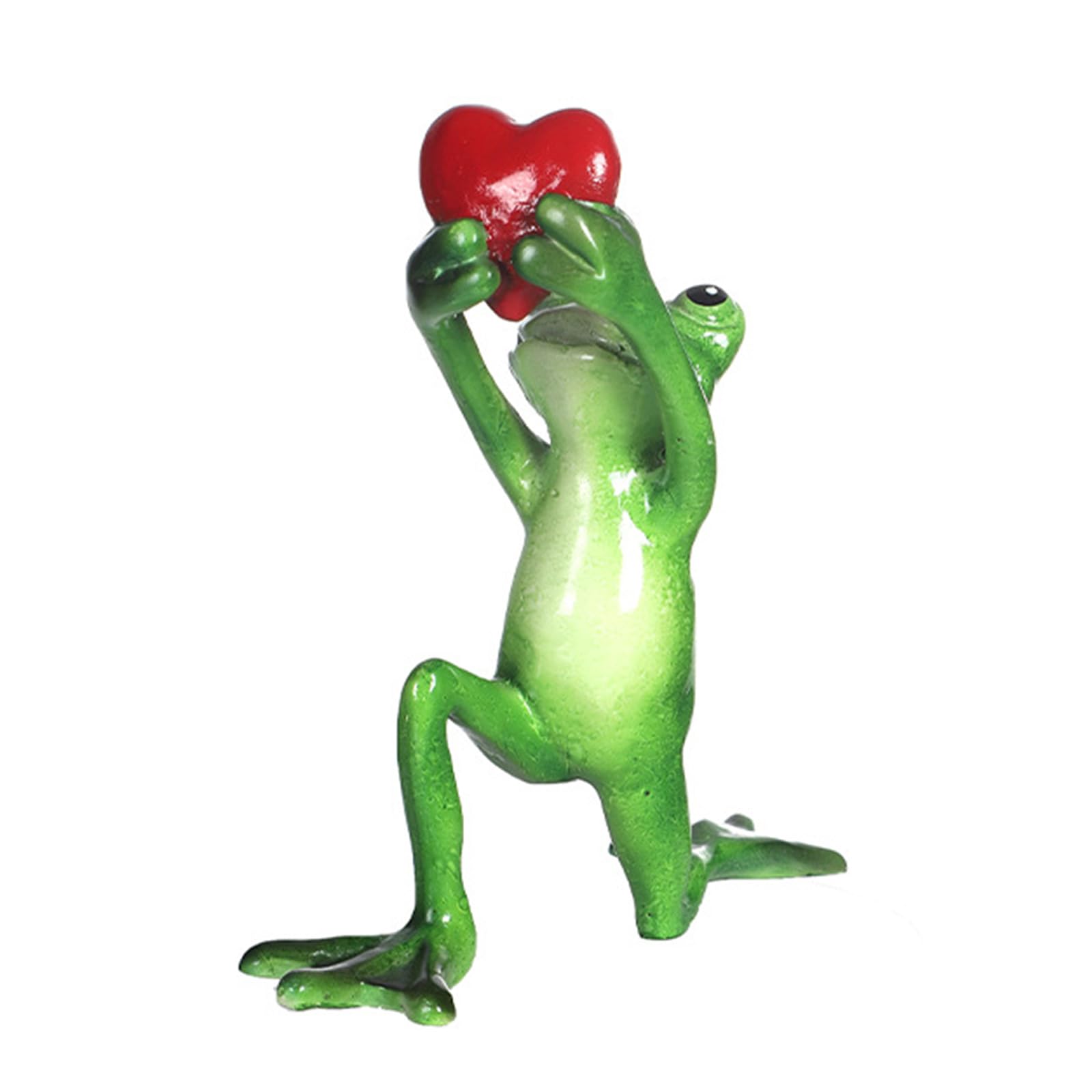 Rxgiasup Loving Frog Couple Frog Figurine Decoration Resin Animal Love Statement Frog Statue Desktop Decoration Resin Sculpture