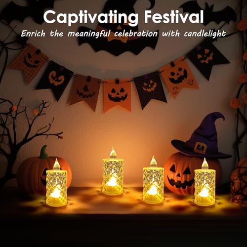 24 velas votivas LED intermitentes electrónicas decorativas a pilas 4