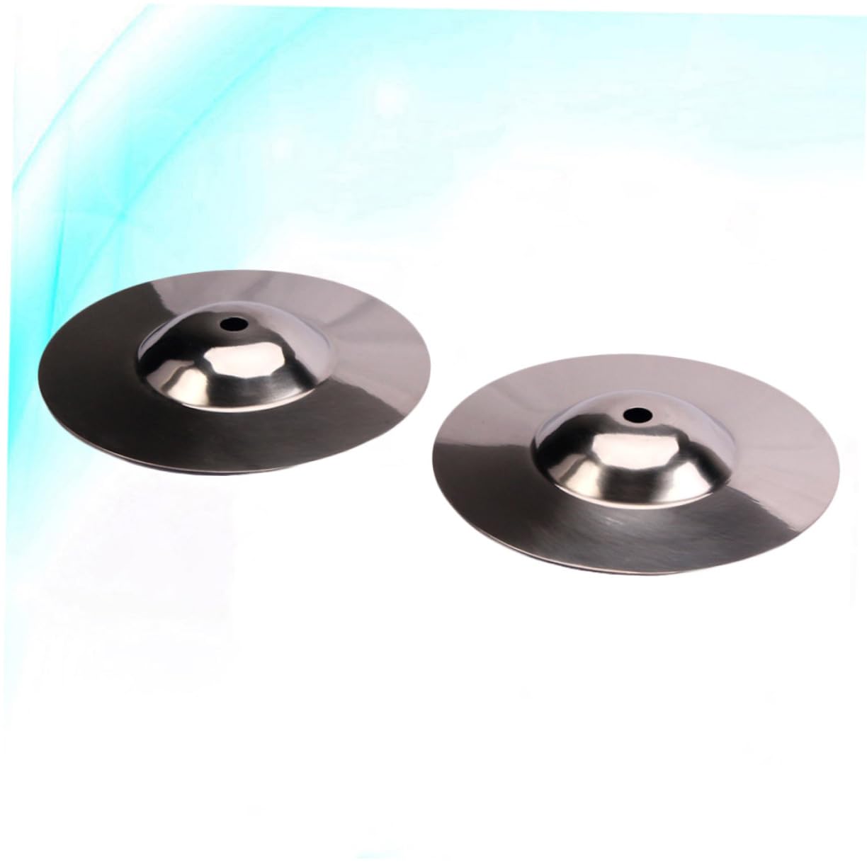 Sosoport 2wd01 Silver Crash Cymbals Metal Cymbal Drum Symbols Crash for Percussion Instruments