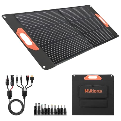 100W Portable Solar Panel for Power Station, Compatible with Jackery, Ecoflow, Bluetti, Anker and...
