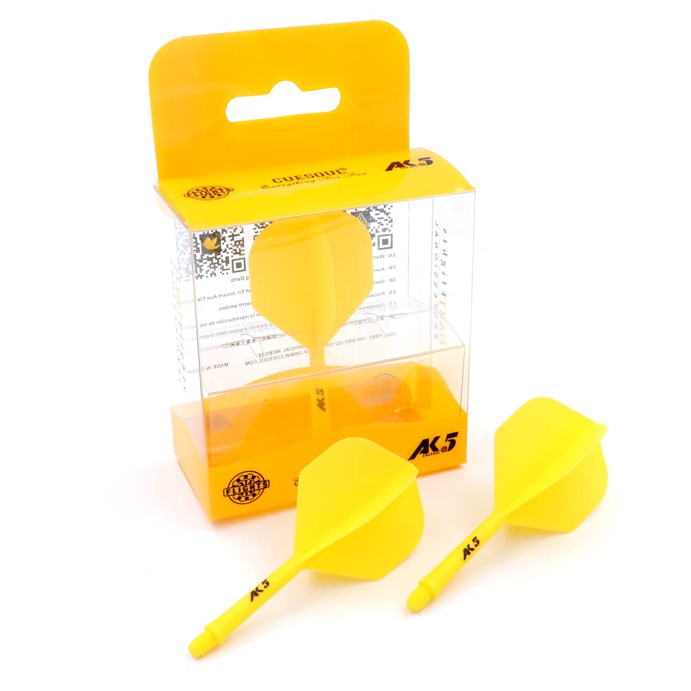 CUESOUL Rost Eje de dardo Integrado y Plumas estándar/lágrima de Pera/Forma Delgada con patrón Atractivo, Juego de 3 Piezas — view 29