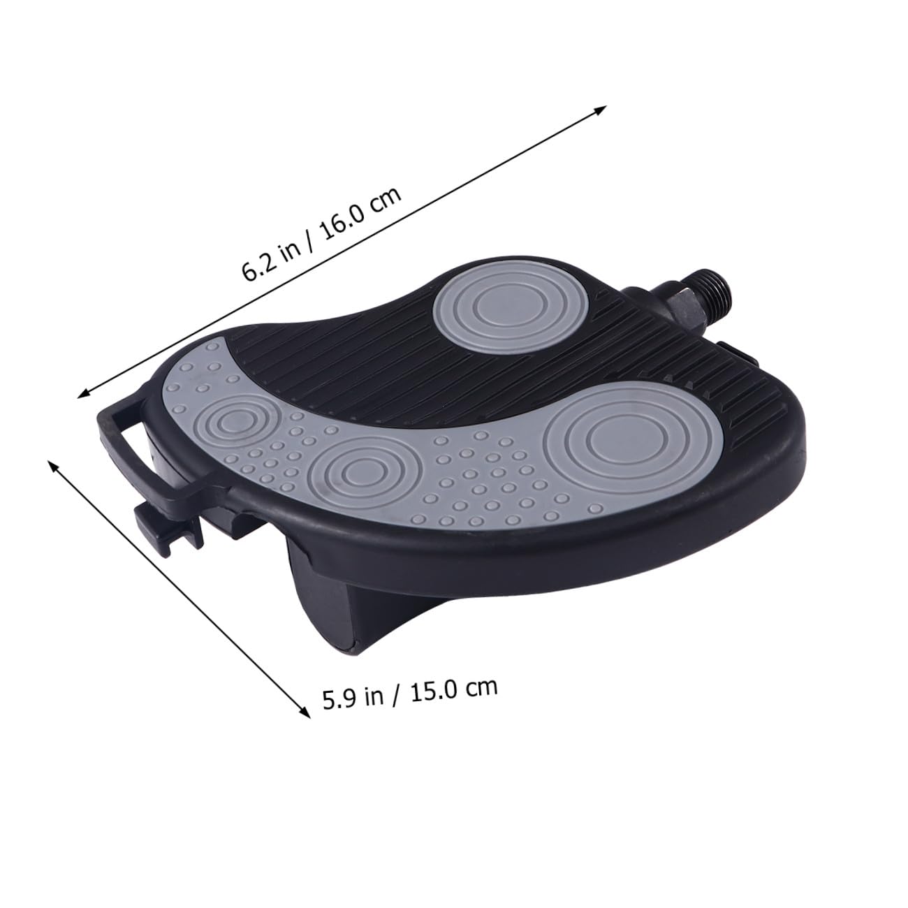 Ciieeo Pedali per Bici con Cinturino Regolabile, Pedali Piattaforma Antiscivolo per Cyclette, Compatibili la Maggior Parte delle Biciclette da Esercizio, Set per Stile Casuale