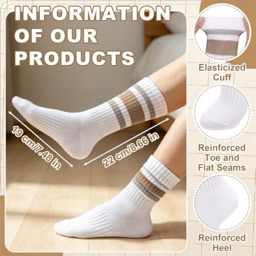 scenicamp 6 Pairs Scrunch Slouchy Striped Crew Socks for Women by scenicamp - Used condition - Image 7