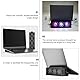 Solustre Rgb Laptop KüHler StäNder, Aluminium Notebook ErhöHte Stand, Ergonomisches Design, 3 Geschwindigkeiten, Tragbar FüR 12-17 Zoll Laptops, Schwarz