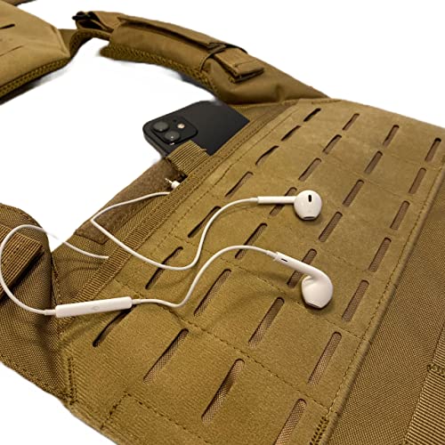 Image of Northgym Adjustable Weighted Vest /Incl. 3D Weight Plates in 14lbs / 20lbs / 30lbs / 42.5lbs - Optimized Weight Distribution and with Curved Plates for Running, Functional Training and Working Out