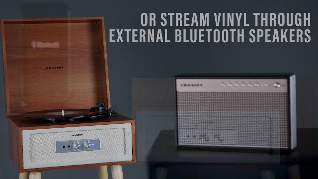 Amazon.com: Crosley CR6235A-NA Rohe 3-Speed Bluetooth in/Out Vinyl