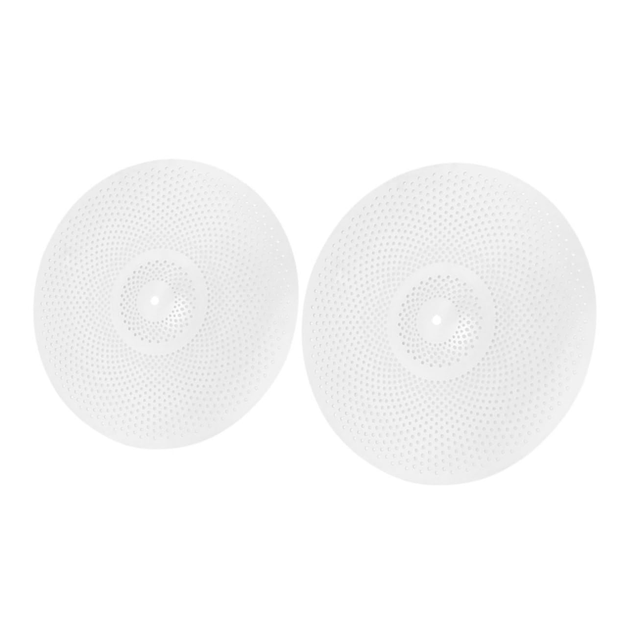 UPKOCH Set 2 Piatti Batteria Jazz Silenziosi 14/16 Pollici in Lega Resistente, Accessori per Batteria Riduzione Vibrazioni e Montaggio Facile per Performance Nitide