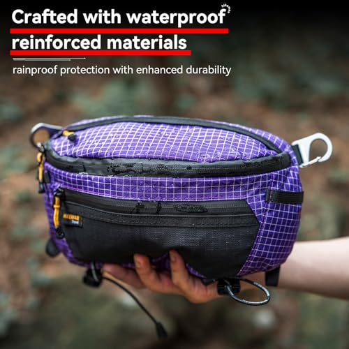 HIKEMAN StrapPack Taschen für Rucksack, leichte Handytasche, große Kapazität und wasserdichte Bauchtasche, multifunktionale Outdoor-Tasche zum Wandern, Laufen, Reisen, Radfahren, Grün (Army Green