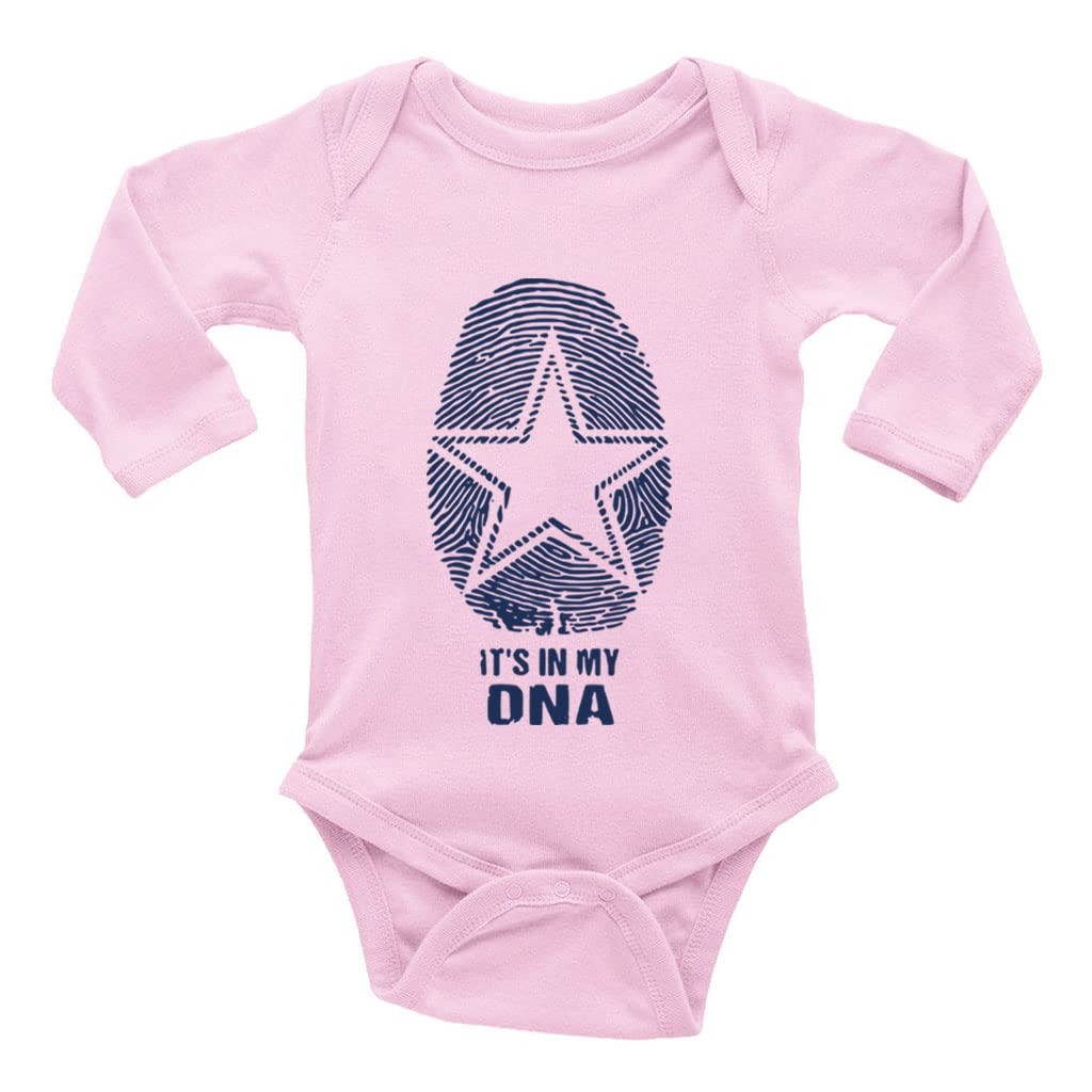 Cowboys It's in My DNA for Baby Boy Girl Clothes Long Sleeve Newborn Playsuit