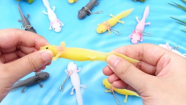 50Pcs Blue Axolotl Party Favor Bags - Waterproof Plastic Goodie Bags For Birthday, Baby Shower, Animal Theme Parties - View #3