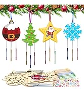 Tunejoy Carillons à Vent D'Halloween En Bois 8 Pièces Carillon à