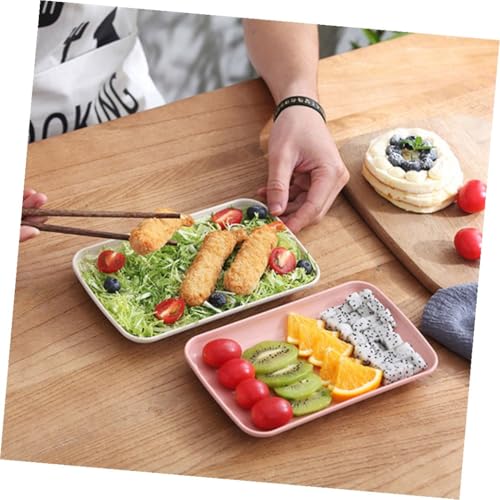 Set de 4 platos rectangulares para sushi Luxshiny miniatura 6