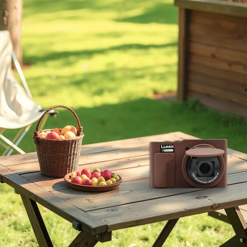 Funda de silicona para cámara Panasonic Lumix DC-ZS99, color coffee miniatura 6