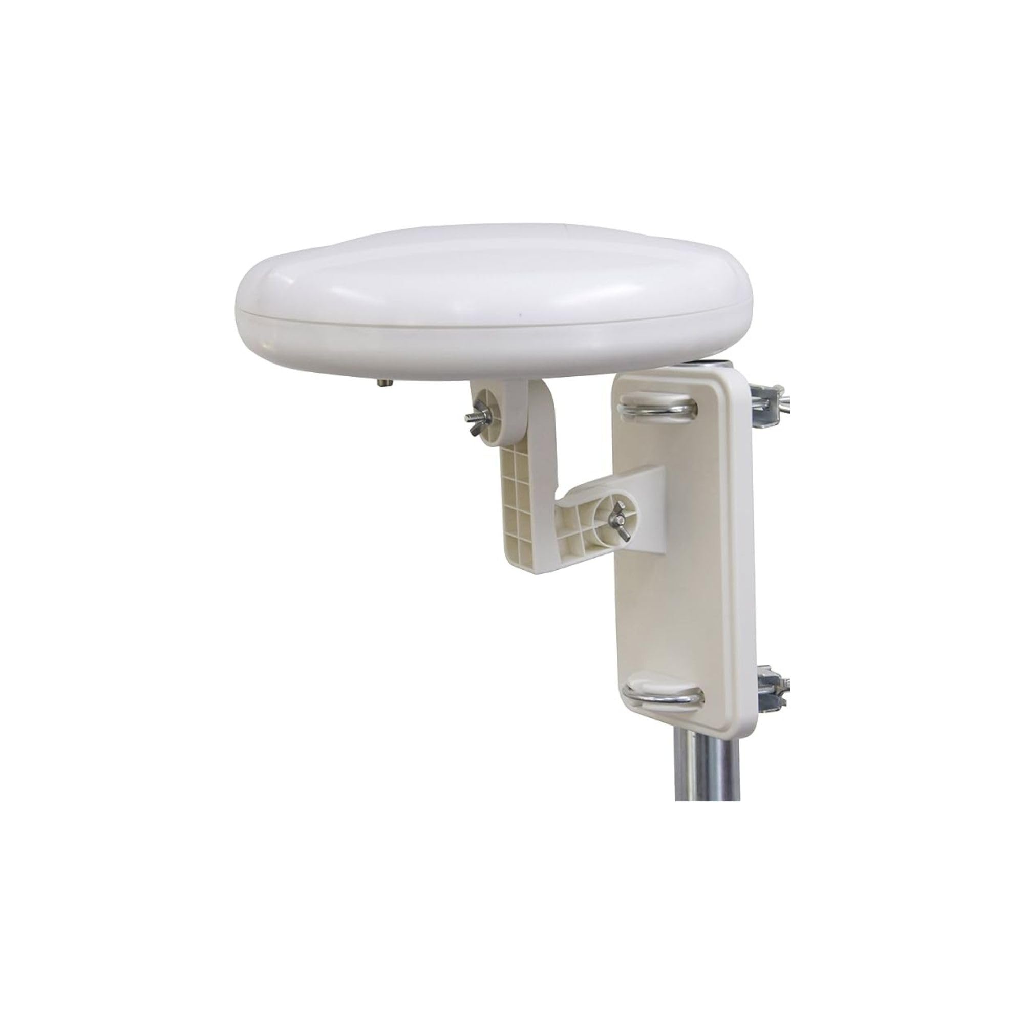 Winner SATURN – Antenna Esterna Digitale Amplificata Omnidirezionale, Bianco | Ricezione FM/​VHF/​UHF | Alimentazione 220V/​50Hz DC12V | Guadagno Fino a 25dB