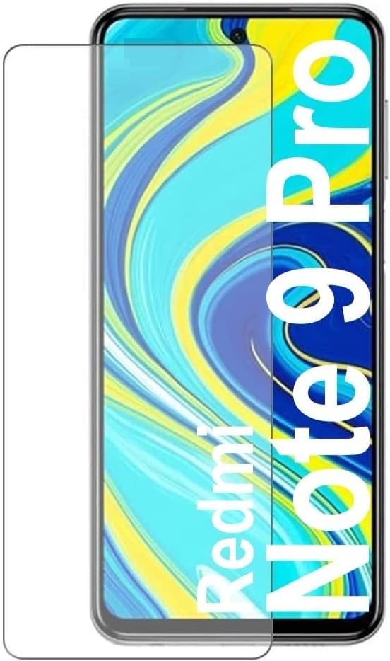 sin Tempered Glass Screen Protector Compatible with Xiaomi Redmi Note 9 Pro, Screen Protector [Not Glass] Tempered Glass, 100% Fingerprint Sensor Nano-Tech [Pack of 2]