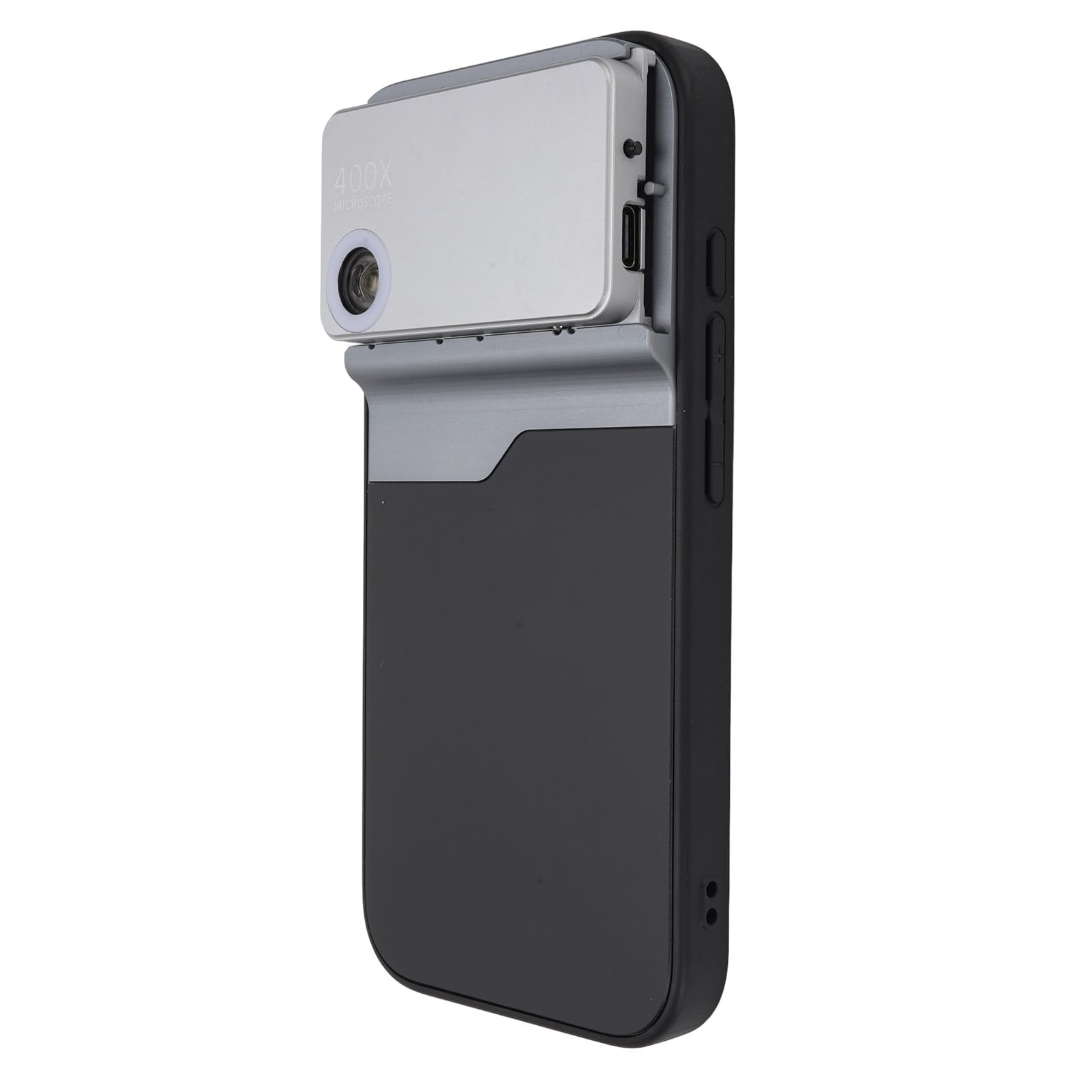 Hohe Vergrößerung 400x Telefon -Mikroskop mit LED -Licht Aluminium TPU HD -Handy -Taschenmikroskop -Befestigung für 16 Pro -USB -Mikroskope