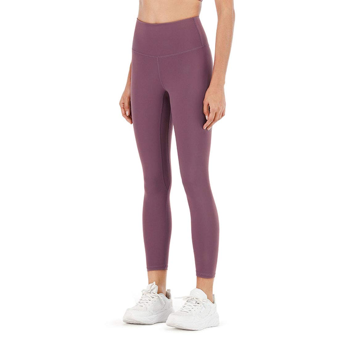 Moda Leggins Sportivi Donna, Pantaloni da Yoga da Corsa a Vita Alta da Palestra con Leggings da Donna, Pantaloni da Allenamento Elasticizzati con Collant a Compressione Elegante, A, L
