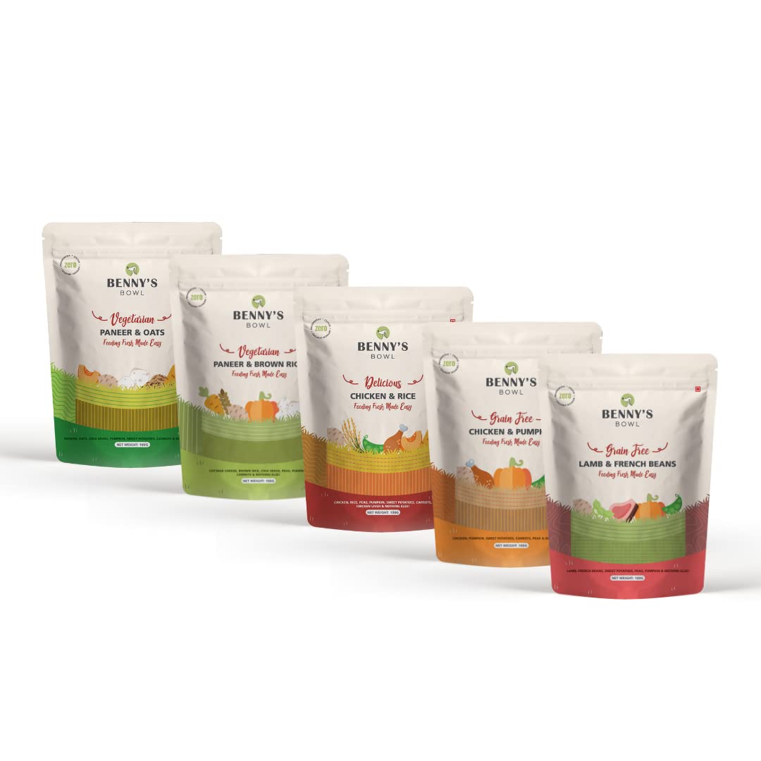 BENNYS BOWL Fresh Dog Food - Trial Pack - 5 Packs X 100G (All Recipes), All Life Stages, Semi-Solid (B0BGMHP39J) Amazon Price History, Amazon Price Tracker