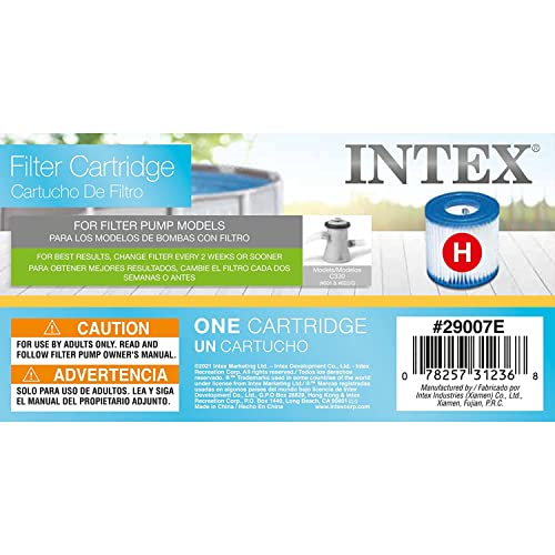 Intex 29007E Type H Pool Filter Cartridge Filter Pumps – Easy-To-Clean thumb #4