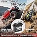 Smraza 45KG Servo Motor Steering High Torque for RC: 2pcs HV 8.4V Coreless Waterproof Digital Servo with Full Metal Gear for RC 1/10 1/8 Car Truck Crawler/Robot/Boat with 25T Servo Horn（270°）