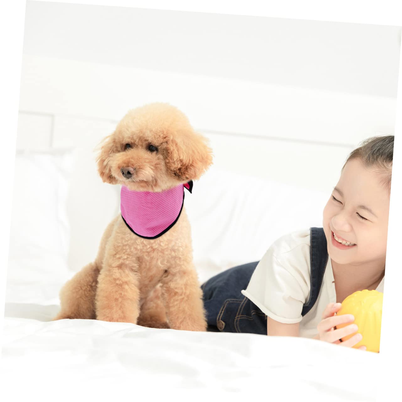Angoily 6stücke Hundekühlhandtuch Kühlendes Halstuch Für Hunde Atmungsaktive Sommerbandanas Für Heiße Tage Beim Spaziergang Oder Sport
