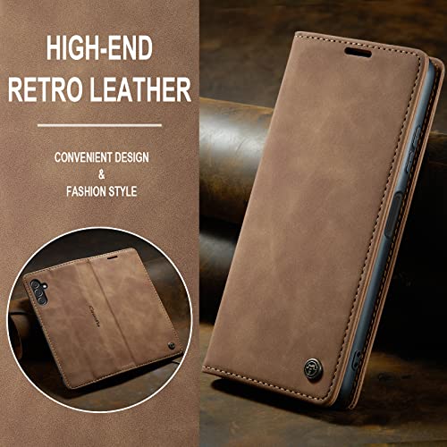 COGOTO Capa Samsung Galaxy A13 5G Case Carteira de Couro Capa Suporte Magnético Função Flip Kickstan