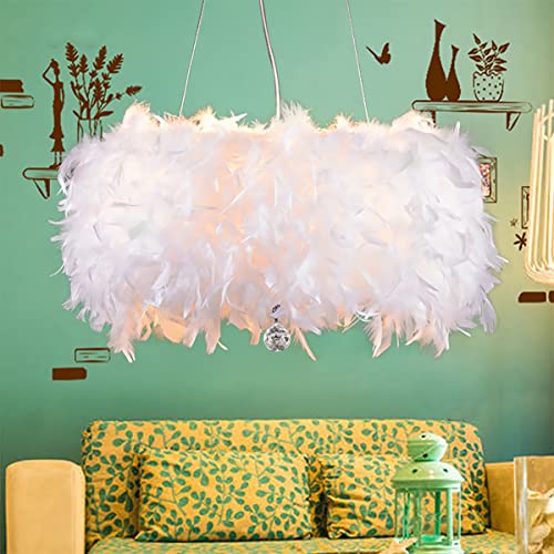 LIUNIAN 30CM Deckenleuchte Kronleuchter Lampenschirm Moderne Mode Feder...