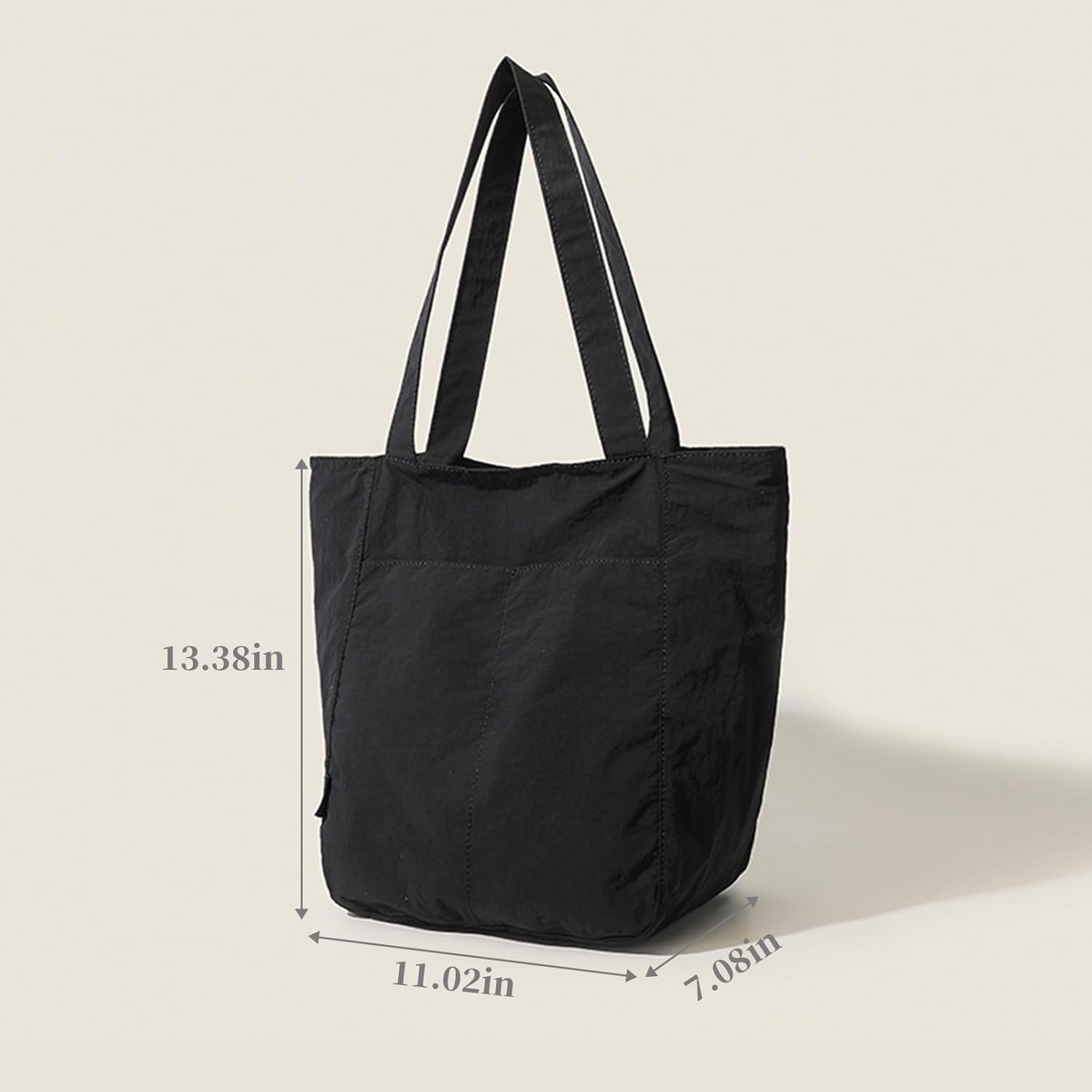 Barsine Tote Bag for Women Unisex Lightweight Nylon Totes Purses and Handbags Large Casual Shoulder Hobo for Travel Gym - Image 6