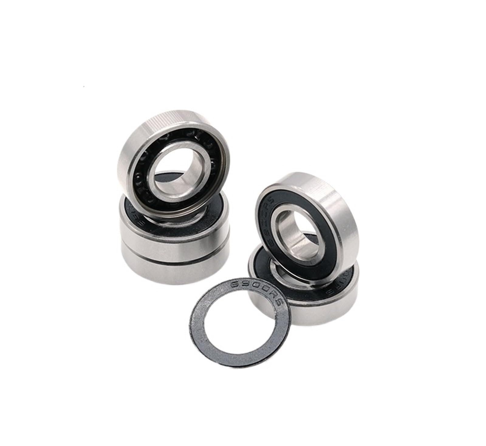 Bimetal Seal Shield Micro rodamiento rígido de Bolas 10 Uds S6900RS 10x22x6mm ABEC-7 rodamientos de Bolas de Acero Inoxidable