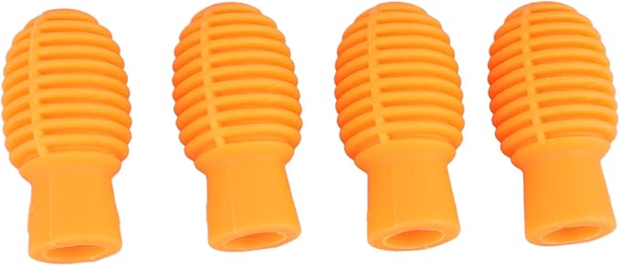 CHICIRIS 4Pcs Drumstick Silent Tip Naranja miniatura 6