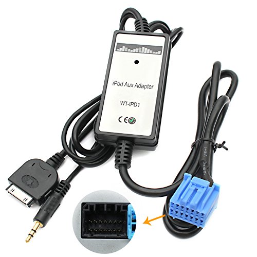 Aux Interface,Yomikoo AUX Adapter Audio Car Digital Music Cd Changer 3.5mm Aux Input Adapter for Honda 2.3 1998-2002 Accord, 1999-2005 Civic, 1999-2004 CRV, 1999-2004 Odyssey, Acura 2000-2003 CL