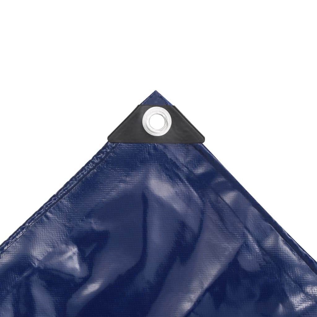 Telone di copertura, 650 g/m², 2 x 3 m, blu, in tela con rivestimento in PVC, resistente alle intemperie, con occhielli, per mobili da giardino, auto, bicicletta, barca, rimorchio, campeggio