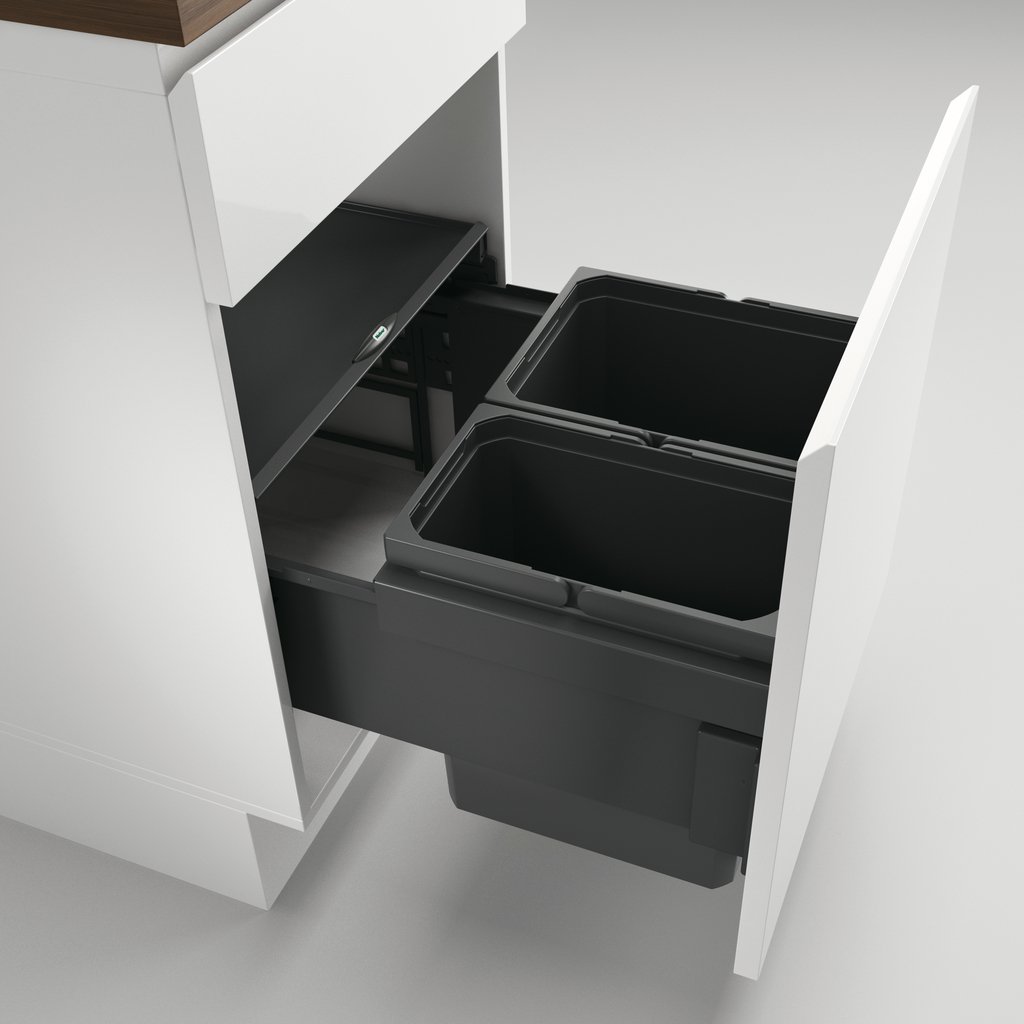 Naber Cox Base Mülltrennsystem 360 K/500-2 Behälter Anthrazit