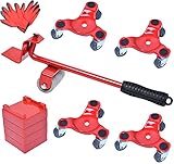 --▲【FÁCIL DE USAR】: Para levantar las patas del mueble usando la palanca lo suficientemente alta para que los rodillos del mueble se deslicen hacia abajo y luego deslícela suavemente hasta la posición que necesite. El paquete viene con 4 gatos que pueden hacer que su elevación sea más alta, cumplir con los diferentes requisitos de altura de los muebles.
