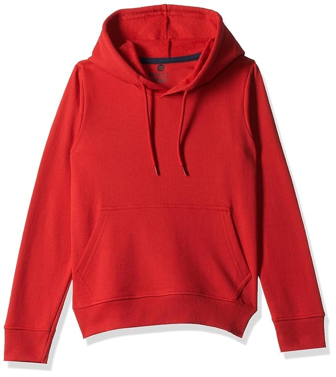 Image of Boy's Cotton Fleece Hooded Sweatshirt with Kangaroo Pocket