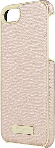 Incipio Apple iPhone 7/8 Kate Spade New York Wrap Case - Saffiano Rose Gold/Gold Logo Plate