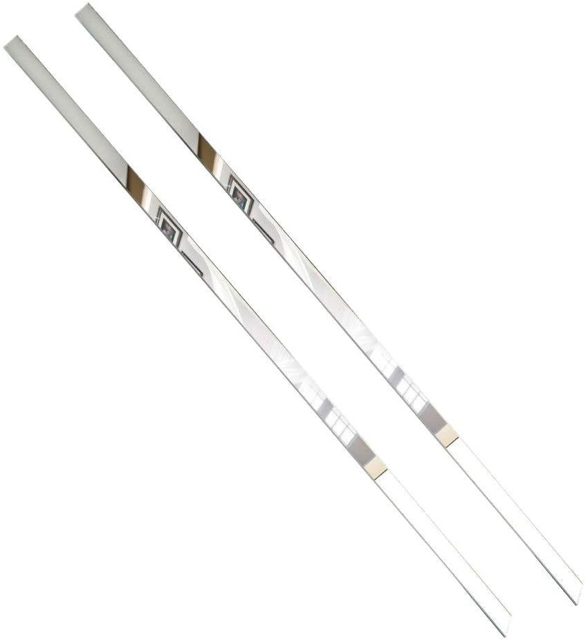 MirrEdge 36 in. Acrylic Finish Mirror Strips (2-Pack)