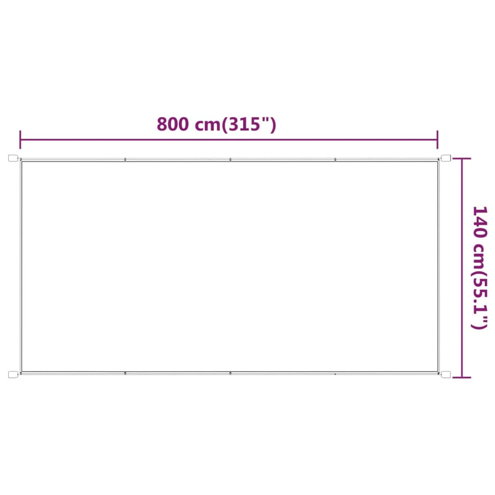 Homgoday Zewnętrzny parawan, jasnozielony pionowy parawan 140 x 800 cm z tkaniny Oxford, na zewnątrz ogrodowa, przegroda ogrodowa na zewnątrz, przegroda na zewnątrz
