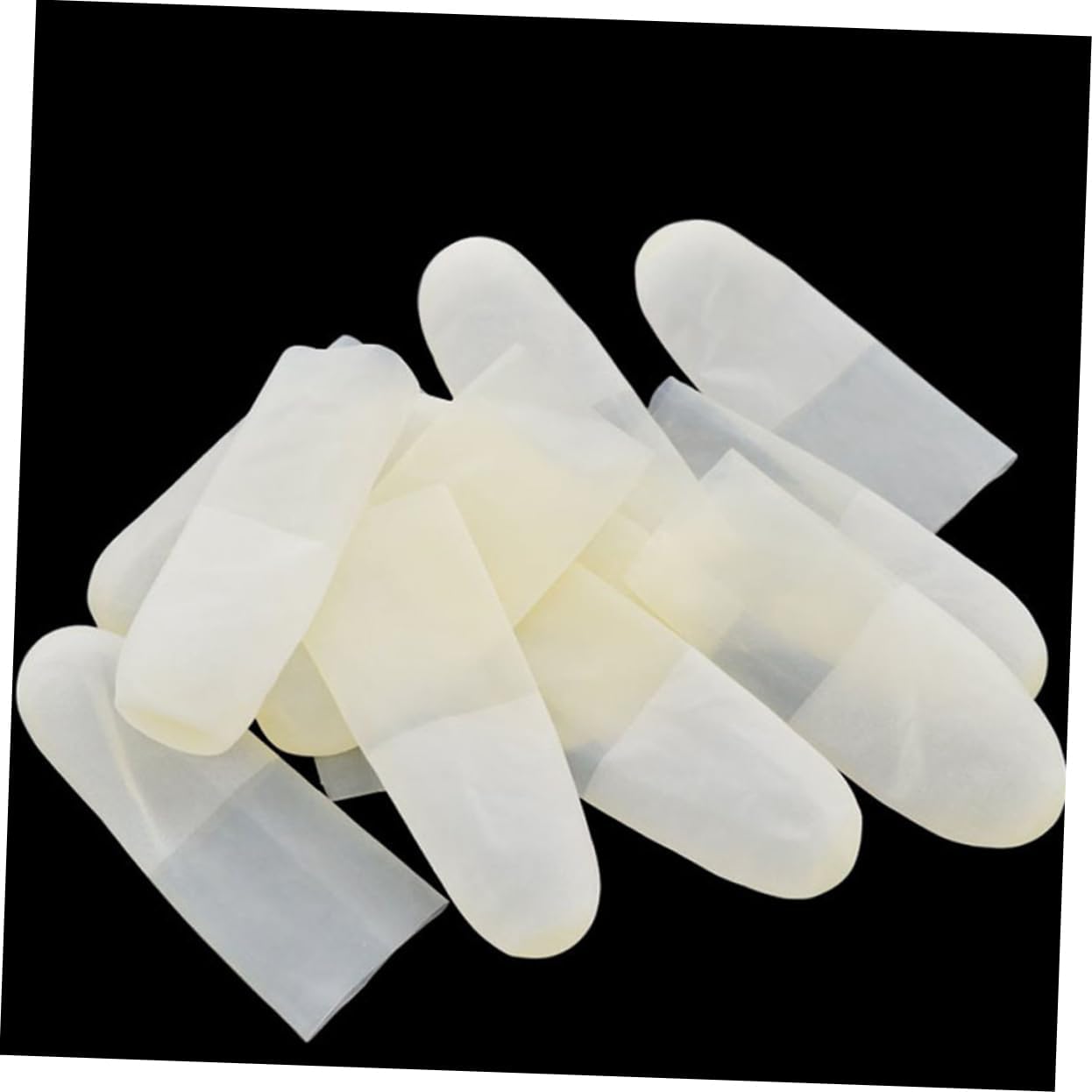 NOLITOY 1pack -Static Disposable Sleeves Incision Protective Covers for Nail Use and Electronics Repair Flexible Latex Finger Protectors