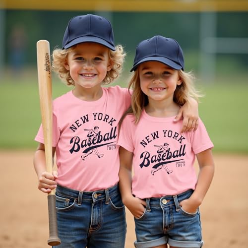 Ritatte Toddler Baby Girls Boys Baseball Shirt Baseball Game Day Outfit Kids Baseball Sports Fan T-Shirt Summer Tee Tops4