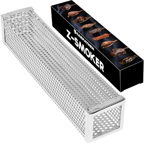 Carpathen Smoke Tube - Pellet Smoker for Gas Grill, Electric, Charcoal Grills or Smokers - Billows 5 Hours of Amazing Cold Smoke Ideal for Smoking Cheese, Fish, Pork, Beef, Nuts - Stainless Steel