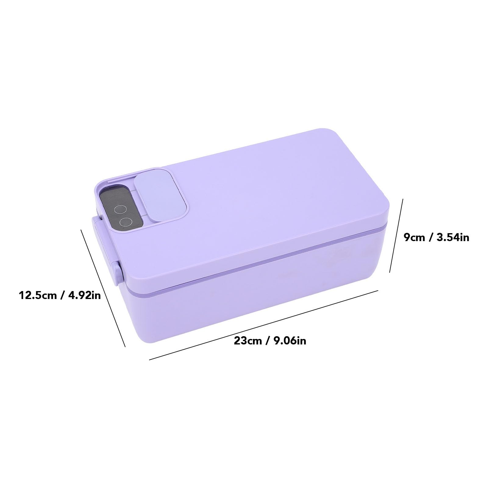 CHICIRIS Lunch Box Elettrico Portatile con Rivestimento in Acciaio Inossidabile 304 Riscaldamento Elettrico per Studenti Impiegati capacità 1 Litro (Viola)