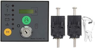 Controlador do gerador, painel de controle do gerador DSE702MS feito de plástico para gerador a diesel, vários tipos de motor por auto-ajuste