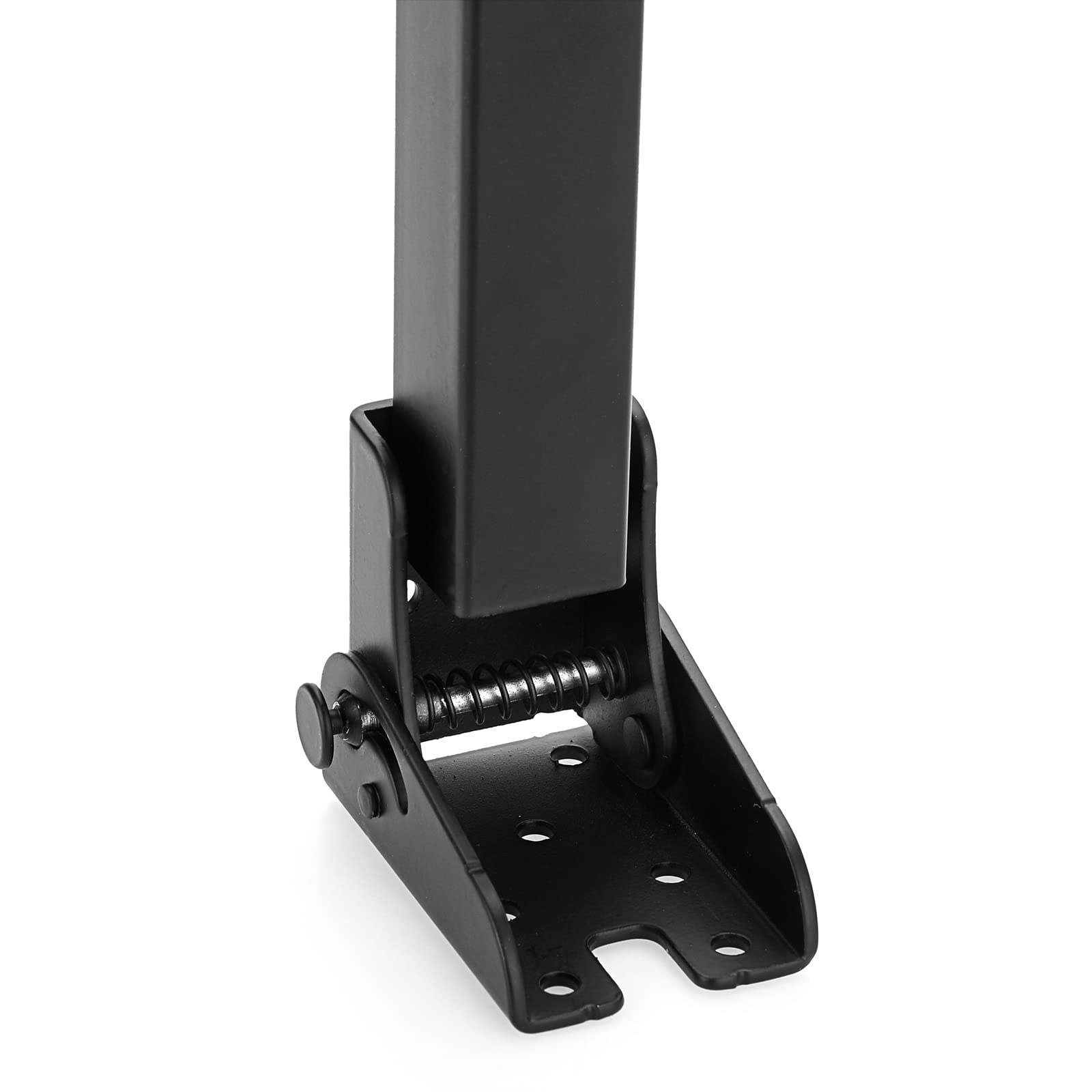 IGNPION 90° ijzeren klaptafelpoten, zelfvergrendelend scharnier, metalen meubelondersteuning, 4 stuks, koffie, 40 cm, stijgvoet, doe-het-zelf vervanging voor tv-kast, laptoptafel, zwart, (IGPUK0534