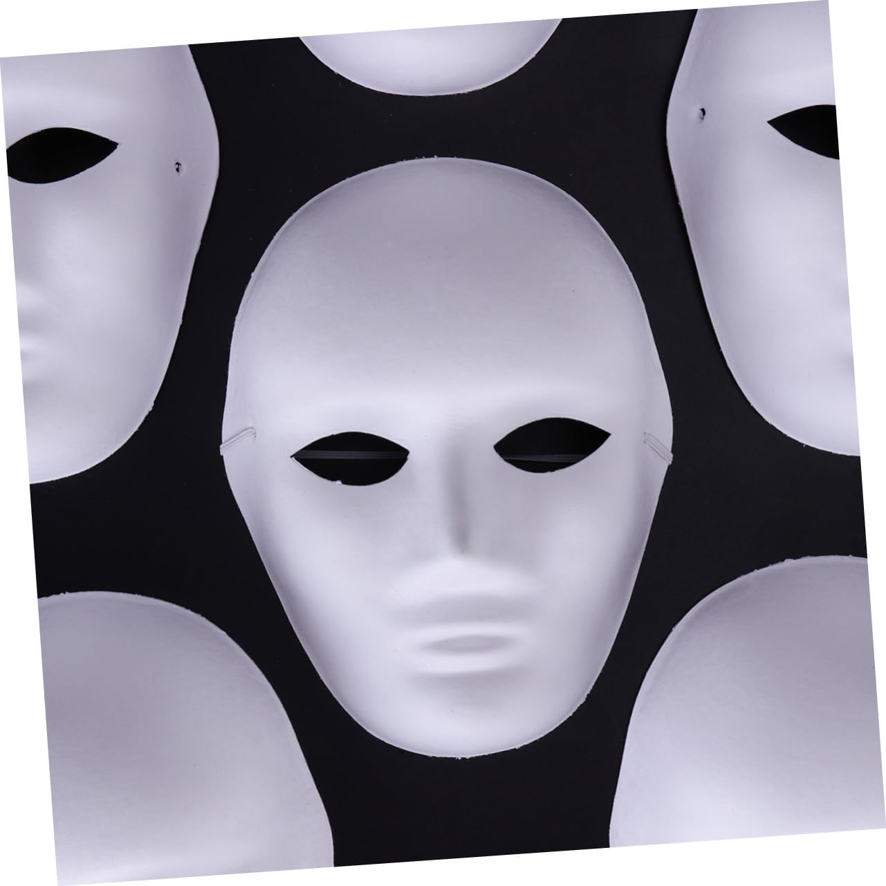 FRCOLOR 12 Maschere Vuote per Dipingere Mano Maschere Spaventose Halloween per Feste Mascherate Costume Hip Hop per Party Carnevale e Cosplay