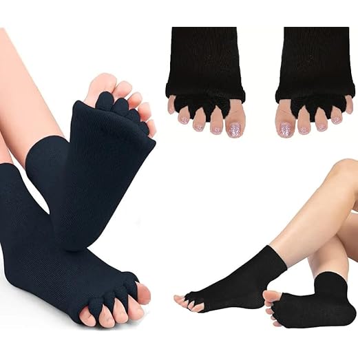Foot Alignment Socks 5 Finger Toe Separator
